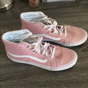 Pink high top Vans